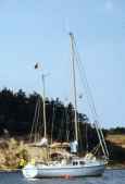 Unser Segelboot.