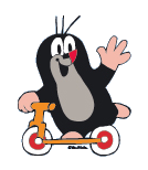 mole on a scooter