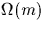 $\Omega (m)$